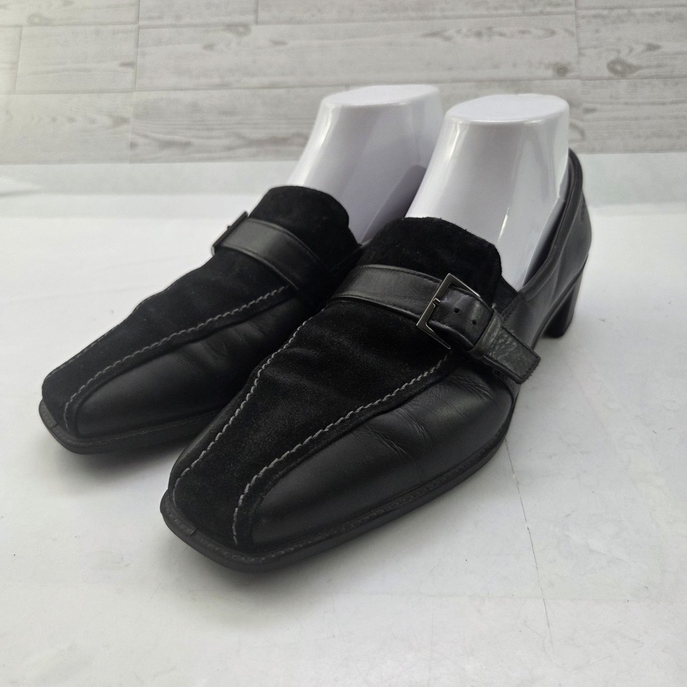 ECCO Loafers Womens 40 US 9.5 Slip On Office Siren Quiet Luxury Block Heel Shoes